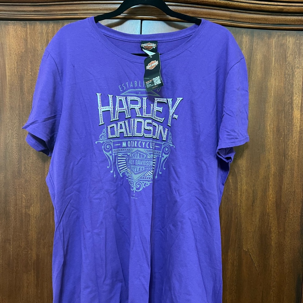 Harley-Davidson Vibrant Purple Short Sleeve Tee